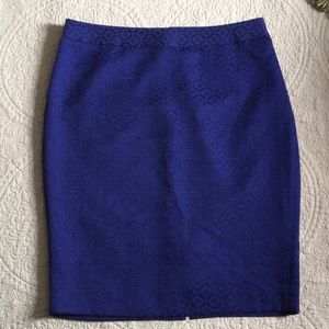 The Limited Pencil Skirt Purple Blue Gold Hardware